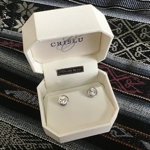 Ear candy!!  2CT. Sterling CZ Earrings…A deal!